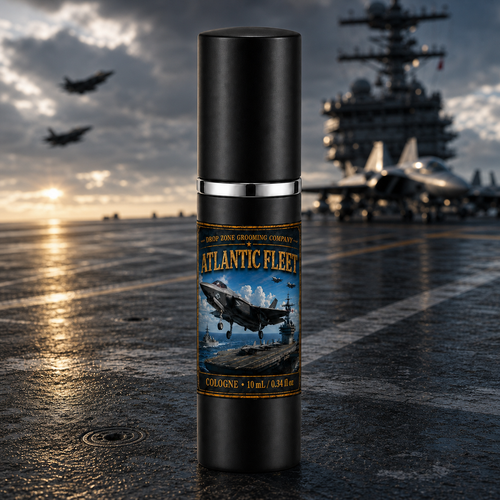 Atlantic Fleet Cologne on an aircraft carrier deck
