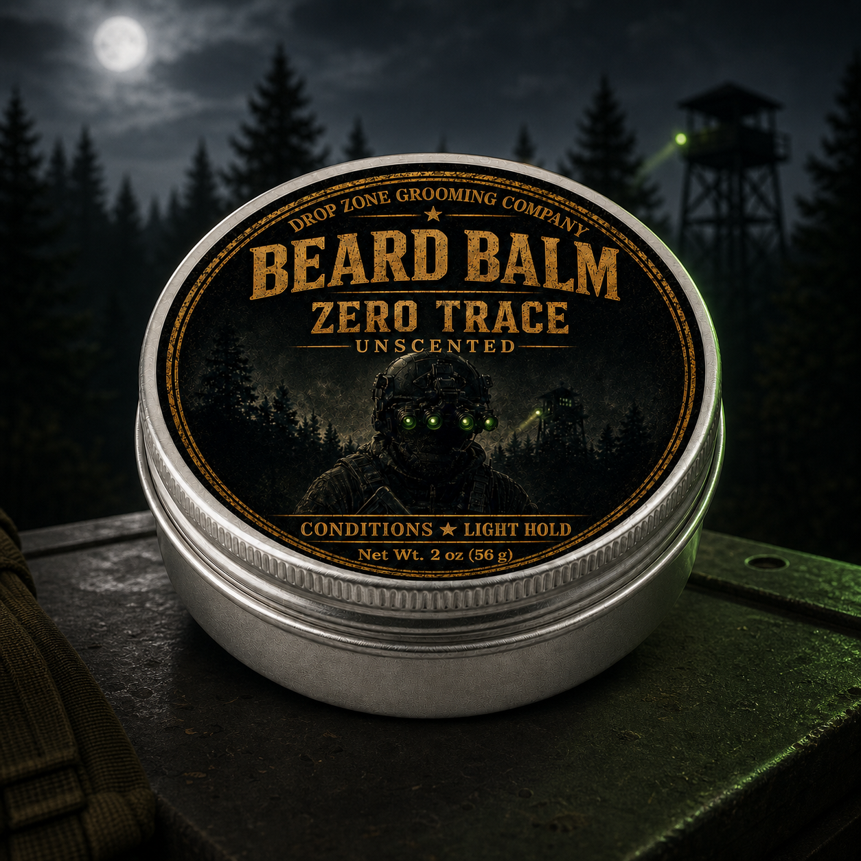 Zero Trace Unscented Beard Balm 2 oz