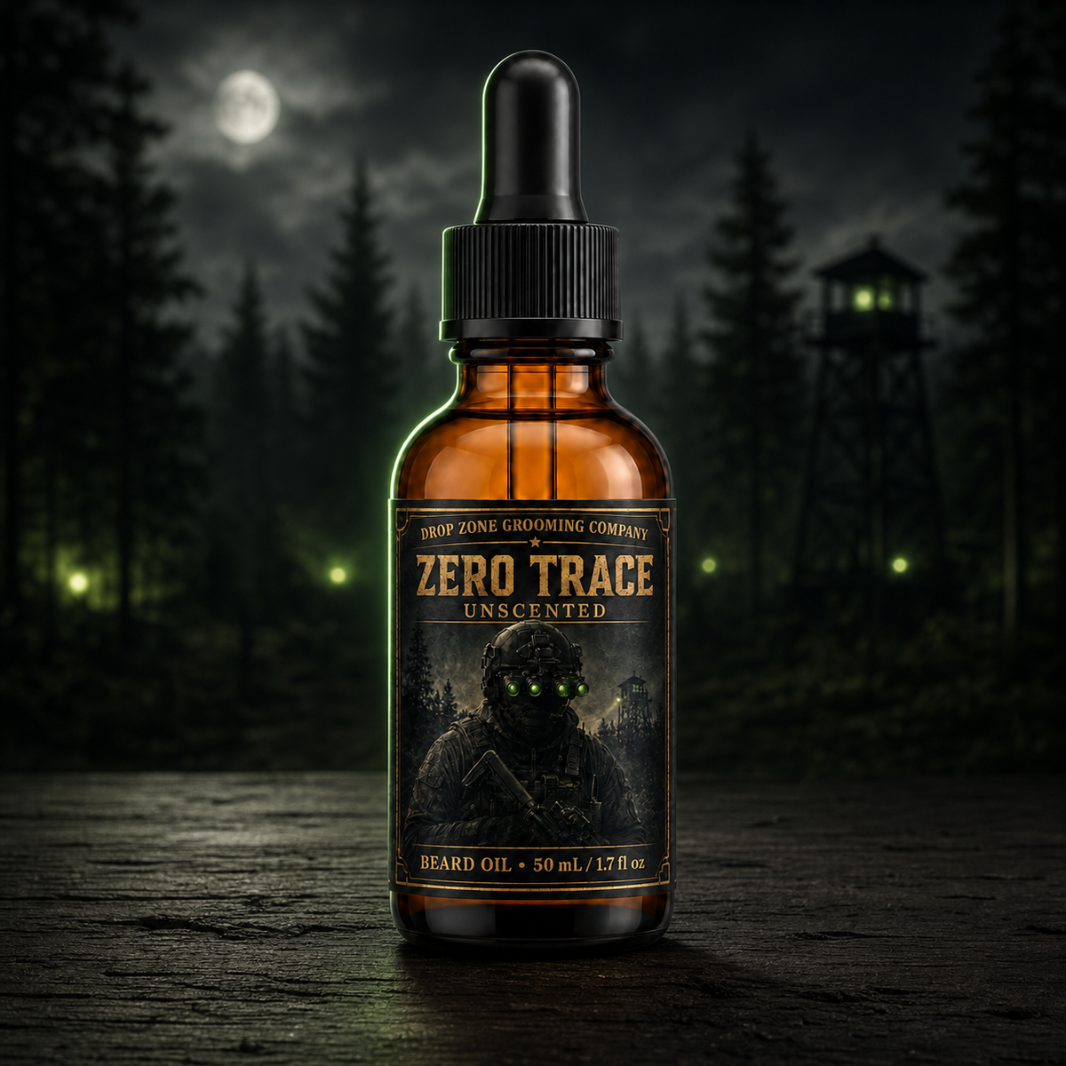 Zero Trace Unscented Beard Oil — 50 mL
